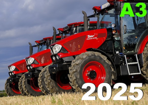 Zetor Traktoren Kalender 2025 A3, Querformat